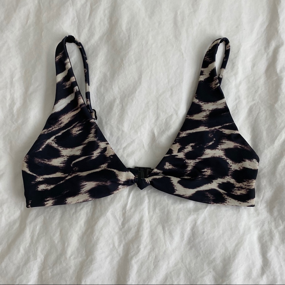 Wanderlust Leopard Print Bikini Top